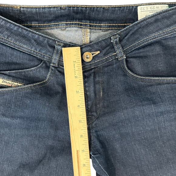Diesel Dark Wash 008AA Stretch Clushy Back Zipper Low Rise Skinny Jeans size 29 - Picture 5 of 16